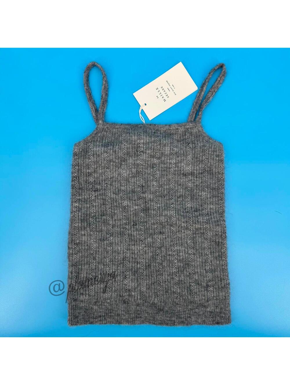 La Maille Sezane Paris Rue Saint Fiacre Womens Mohair Wool Stretch Cami XS NWT